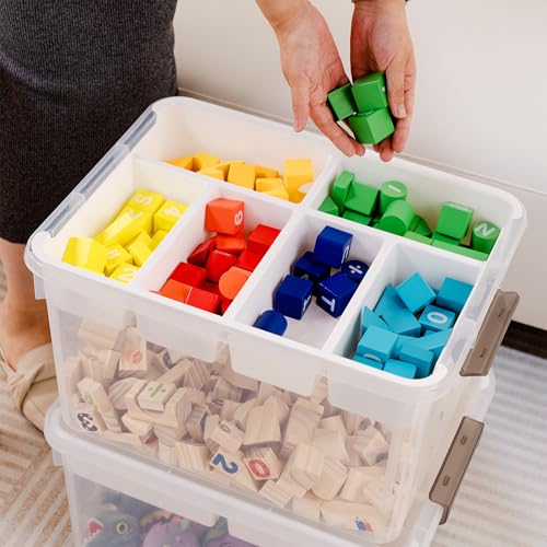 Citylife 17 QT Plastic Storage Box with Removable Tray A71310