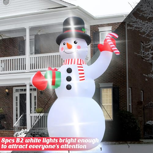 16FT Christmas Inflatable Snowman with LED Lights Outdoor Yard Decor N561071