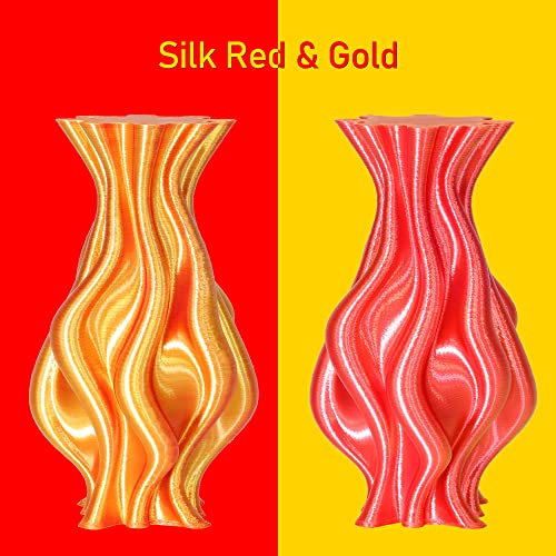 MIKA3D Bicolor Silk PLA 3D Printer Filament Bundle, 1.75mm, 6 Spools V5573