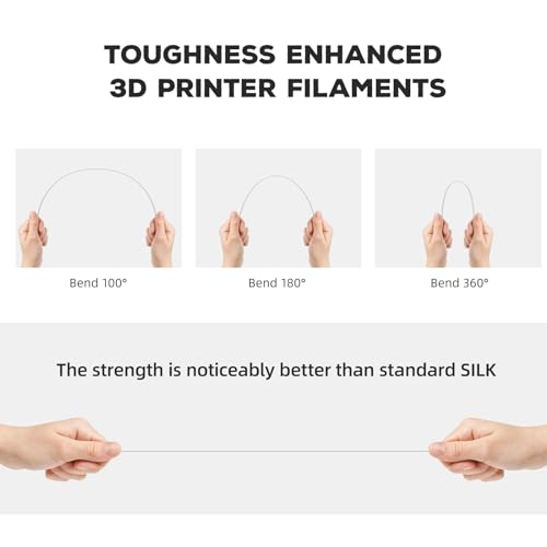 FLASHFORGE PLA Filament 1.75mm Burnt Titanium, Color Changeable 3D Printer Filament 1kg T433110
