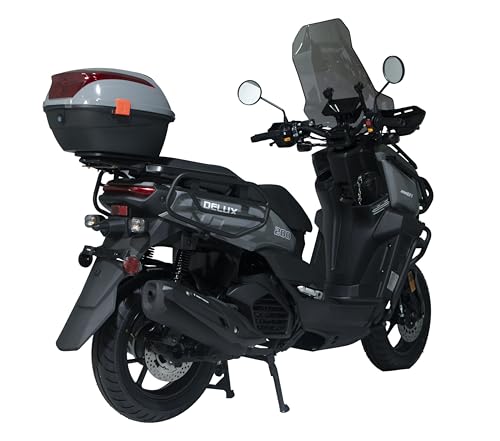 HHH Tank 200 DLX EFI Scooter Vitacci 200cc Motorcycle with Windshield and Rear Trunk I4952