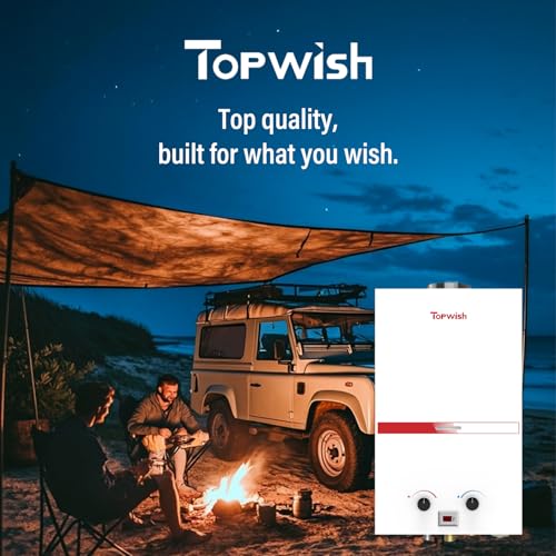 Propane Tankless Water Heater 10L Portable for Camping, RV Shower G99362