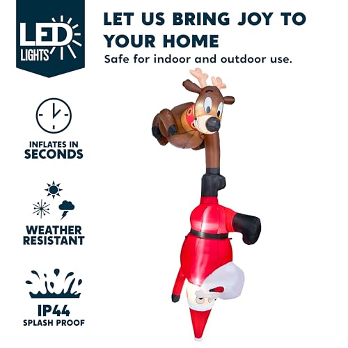 Joiedomi 8 FT Hanging Christmas Inflatables Decoration with LED Z259951
