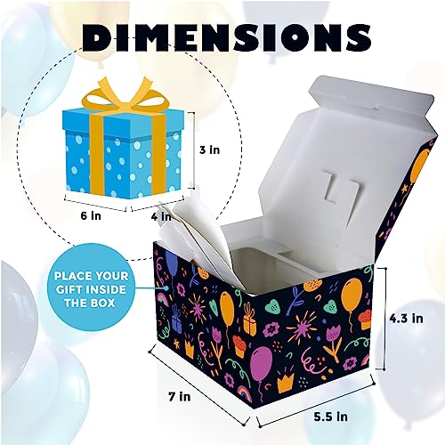 FETTIPOP Merry Christmas Exploding Confetti Gift Box, Pop Up Surprise, Prank Gift Wrapping Idea E58876