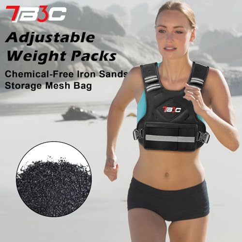 Adjustable Weighted Vest for Men and Women, 4-32lb with Ironsand Weights V832