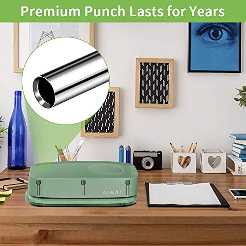 AFMAT Electric 3 Hole Puncher for Paper, 20-Sheet, Gray O528