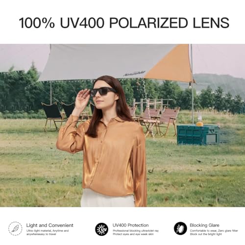 OhO Smart Glasses Polarized Sunglasses with Bluetooth Speaker U712