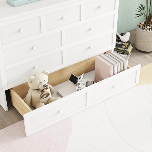 KEIKI Queen Size Murphy Bed with Charging Station and Drawer, Walnut B45816