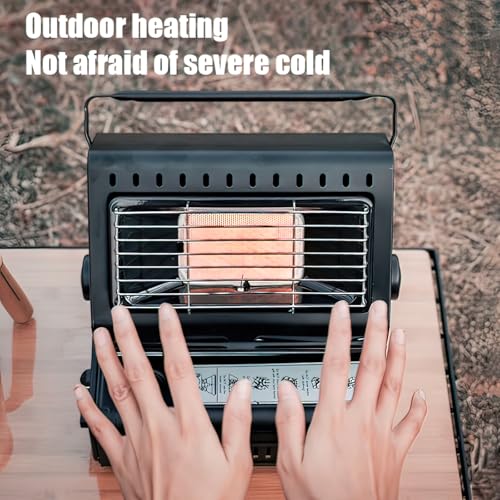 Portable Propane Heater for Camping, 3 Heat Settings, Red S20038
