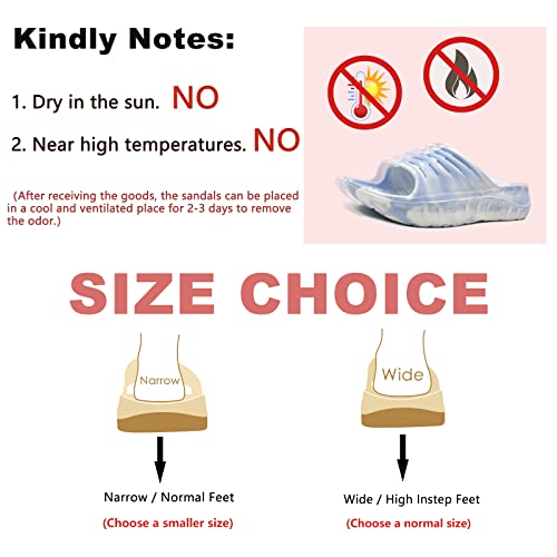 KuaiLu Men's Recovery Sandals Orthotic Cushion Open Toe Sport Slides D332788