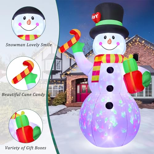 10 FT Inflatable Santa Claus with LED Lights for Outdoor Christmas Decor L40414