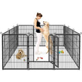 Dog Playpen 32 Inch 10 Panels Outdoor Dog Fence with Lock C803