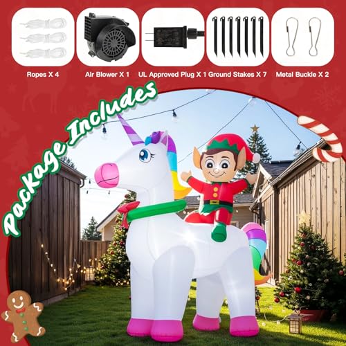 10FT Christmas Inflatables Snowman Outdoor Decorations with LED Lights C661