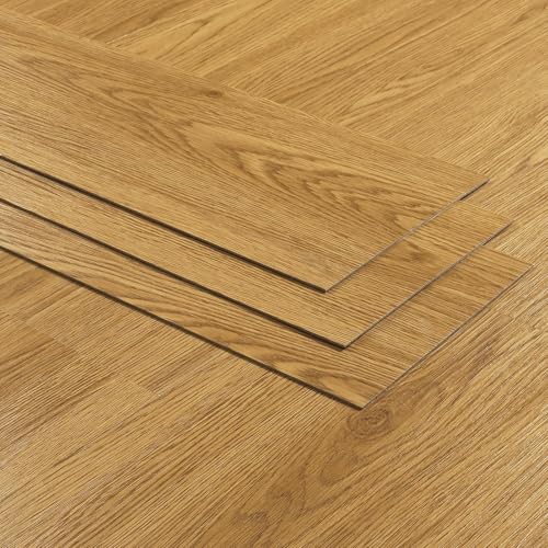 Decotalk 36 Pack Peel and Stick Vinyl Wood Flooring Planks, Waterproof K449559