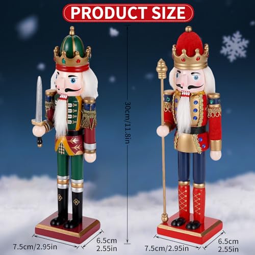 11.8 Inch Wooden Nutcracker Christmas Decor T403