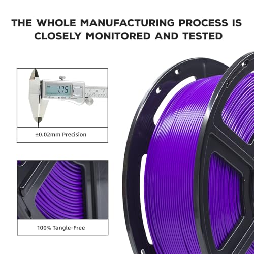 FLASHFORGE PLA Filament 1.75mm Burnt Titanium, Color Changeable 3D Printer Filament 1kg T433110