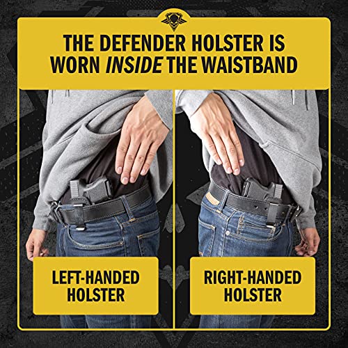 Relentless Tactical The Defender Leather IWB Holster for Glock 17 19 19X 26 43 43X 45 A486