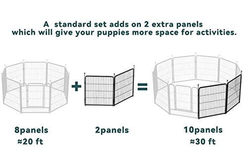FXW Rollick Dog Playpen 32 Inch 16 Panels for Small and Medium Dogs E405995
