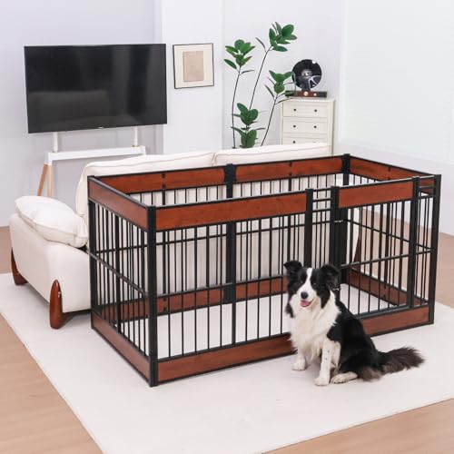 Dog Playpen 31.5" Indoor Heavy Duty Furniture Style Puppy Pen K408