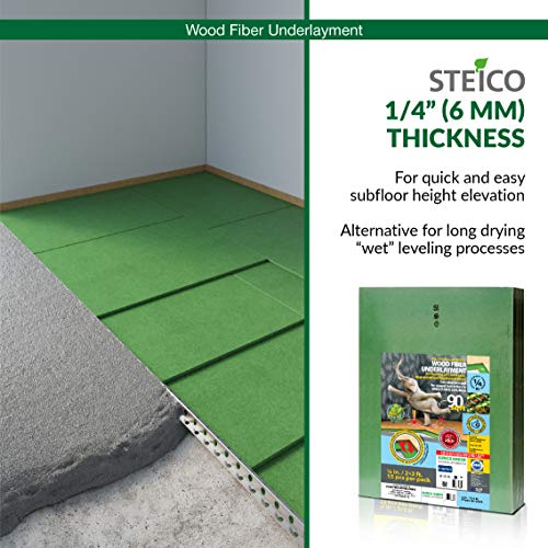 Wood Fiber Flooring Underlayment 3mm 40 Sq Ft for Laminate Vinyl Hardwood M70132