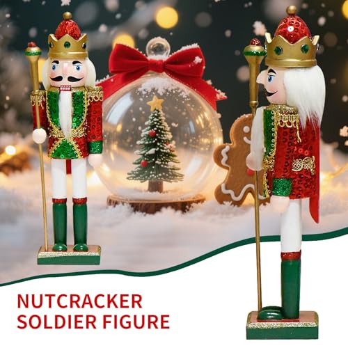 11.8 Inch Wooden Nutcracker Christmas Decor T403