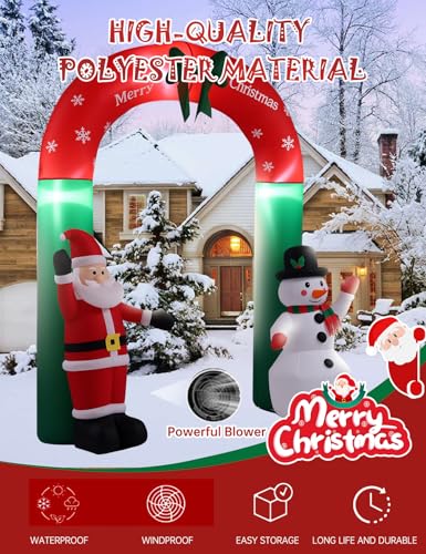 Christmas Inflatable Snowman with Penguin Yard Decoration with LED Lights K4000