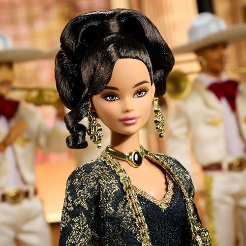 Barbie Signature Juan Gabriel Collectible Doll in Black and Gold Suit N661