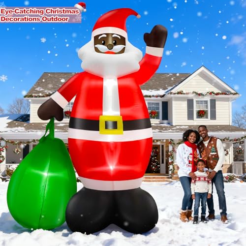 14 Ft Giant Christmas Inflatable Santa Claus with Gift Bag Outdoor Decor P199