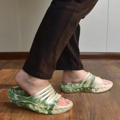 KuaiLu Men's Recovery Sandals Orthotic Cushion Open Toe Sport Slides D332788