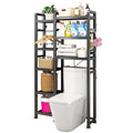 MMBABY Over The Toilet Storage Cabinet with Toilet Paper Holder Stand, Mass-Storage Over Toilet Bathroom Organizer with Adjustable width, Space-Saving Toilet Rack