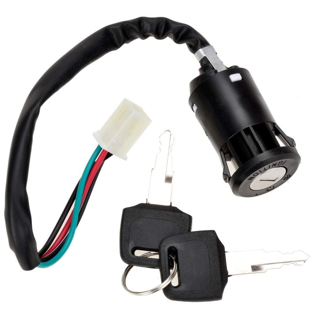 HIAORS 4 Wire Pin Ignition Key Switch Set for Tao Tao Coolster Baja Hawk Chinese Pit Dirt Bike ATV Y499