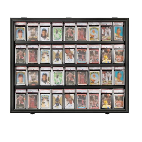 36 Graded Sports Card Display Case with Lockable Acrylic Door Y303965