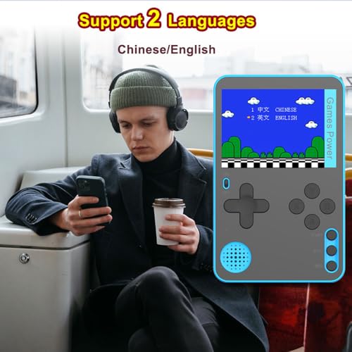 Tiny Retro Handheld Game Console with 500 Built-in Games, 2.4" HD Screen C26367