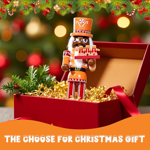 Gingerbread Nutcracker Figure 14 Inch Christmas Wooden Decor K36734