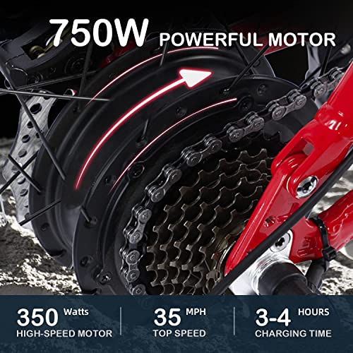 26" Electric Bike for Adults, 350W Foldable, Removable Battery, 7-Speed Z71494