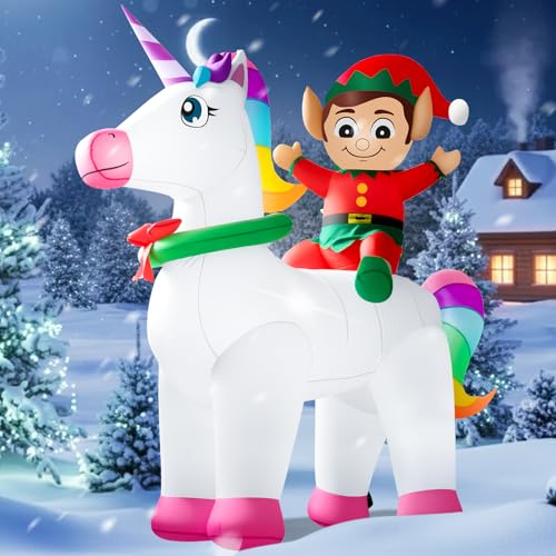 10FT Christmas Inflatables Snowman Outdoor Decorations with LED Lights C661