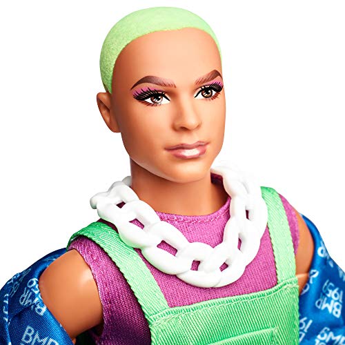 Barbie BMR1959 Ken Poseable Fashion Doll with Neon Hair and Accessories C103