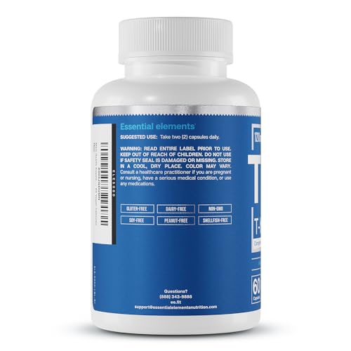 Essential Elements T-Hero Platinum Male Health Supplement, 60 Capsules G9205