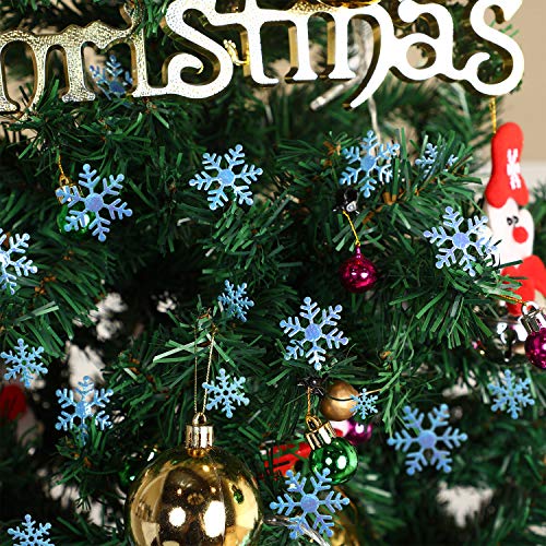 1600 Pieces 3 Size Snowflake Glitter Confetti for Christmas Party Table Decor P404201