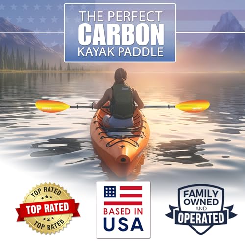 Carbon Fiber Kayak Paddle for Adults, 220cm H326