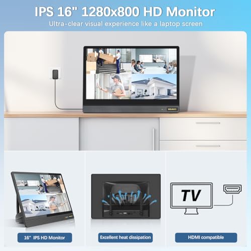 5MP Outdoor Wireless Security Camera System with Night Vision I837239