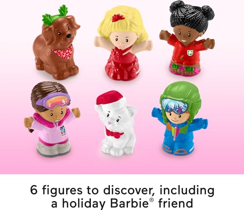 Fisher-Price Little People Barbie Advent Calendar Playset, 24 Christmas Pieces U781426