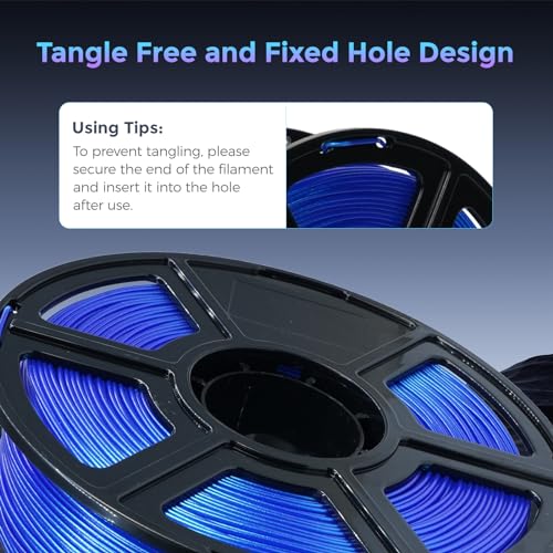 FLASHFORGE PLA Filament 1.75mm Burnt Titanium, Color Changeable 3D Printer Filament 1kg T433110