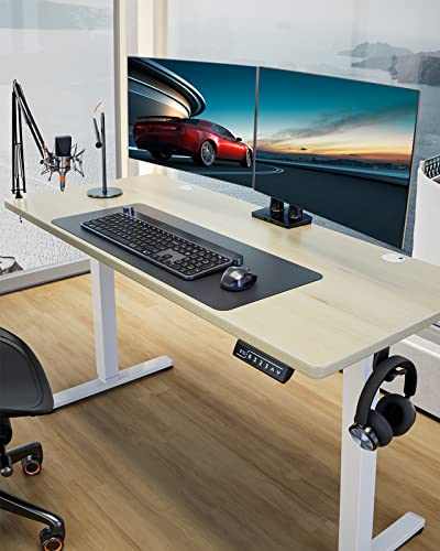 ErGear Height Adjustable Electric Standing Desk 48 x 24 Inches, Walnut S608