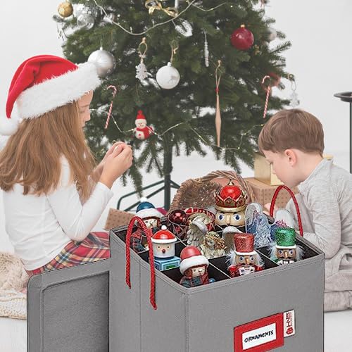 Christmas Nutcracker Storage Box for Figurines and Ornaments U4635