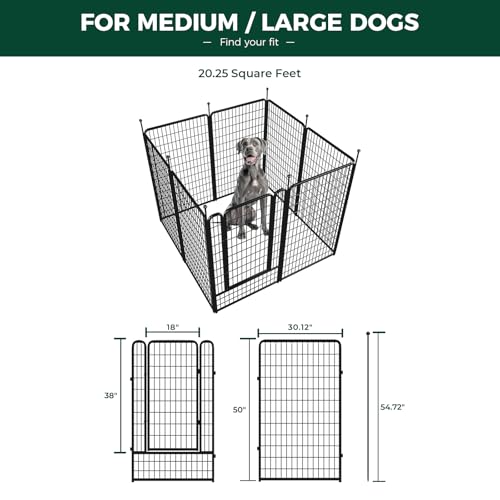 FXW Rollick Dog Playpen 32 Inch 16 Panels for Small and Medium Dogs E405995