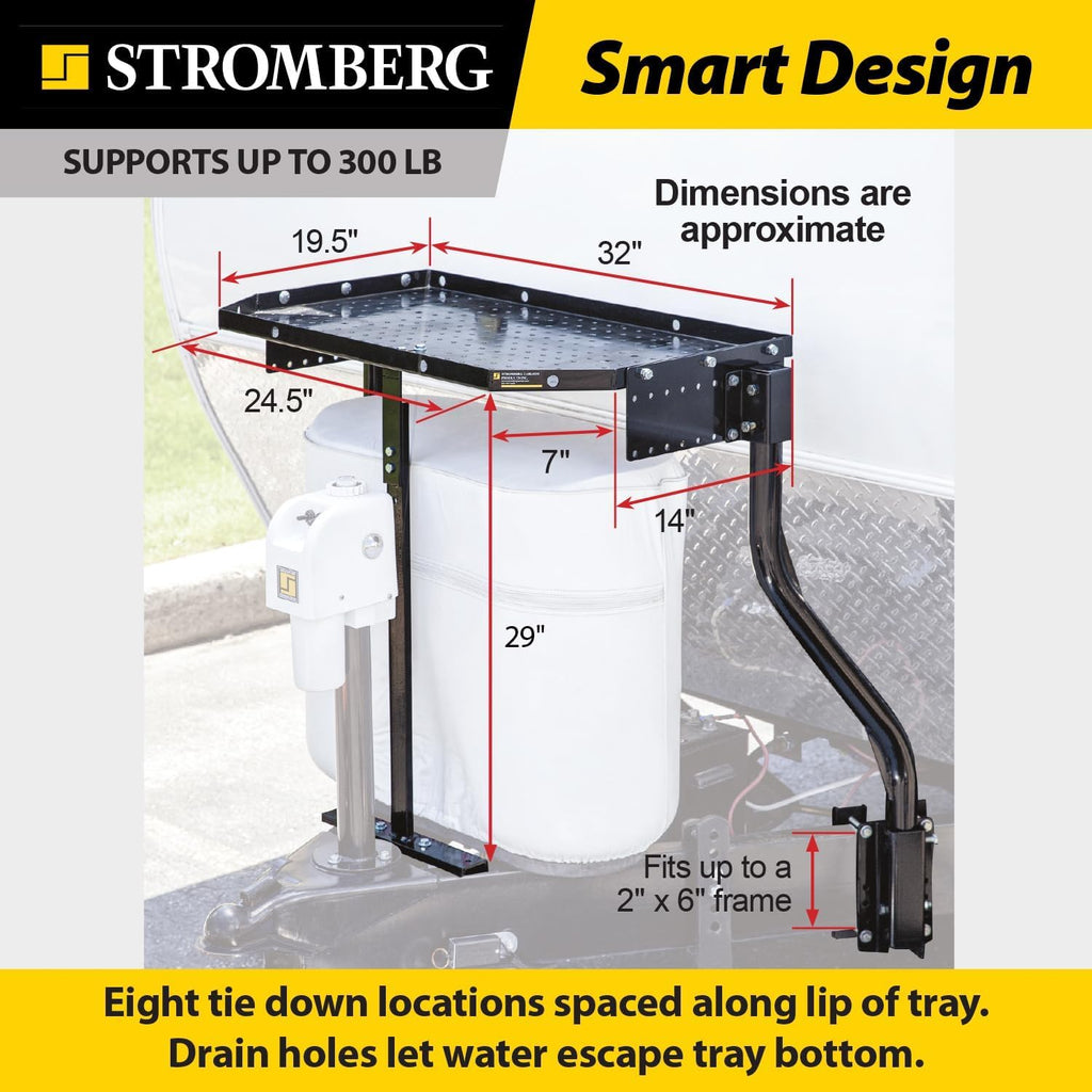 Stromberg Carlson CC-255 A-Frame Trailer Tray Cargo Carrier, Black M2274