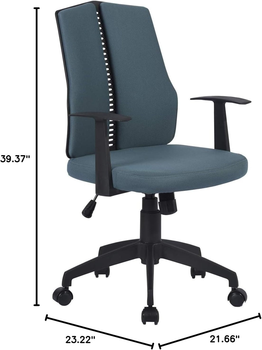 Ergonomic Desk Swivel Rolling Computer Chair, Dark Blue F4583