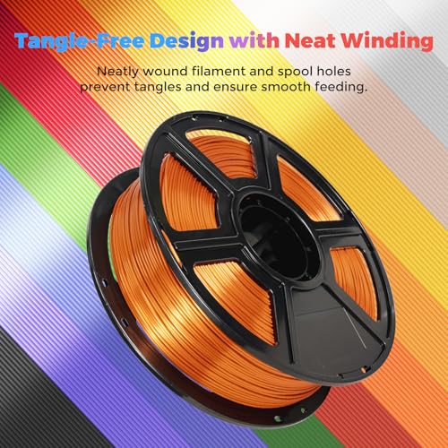 FLASHFORGE Silk PLA Filament 1.75mm, 1kg Spool V8381