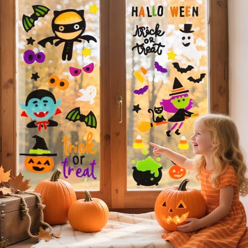 Christmas Window Clings Gel Snowflake Snowman 6-Piece Set F295752